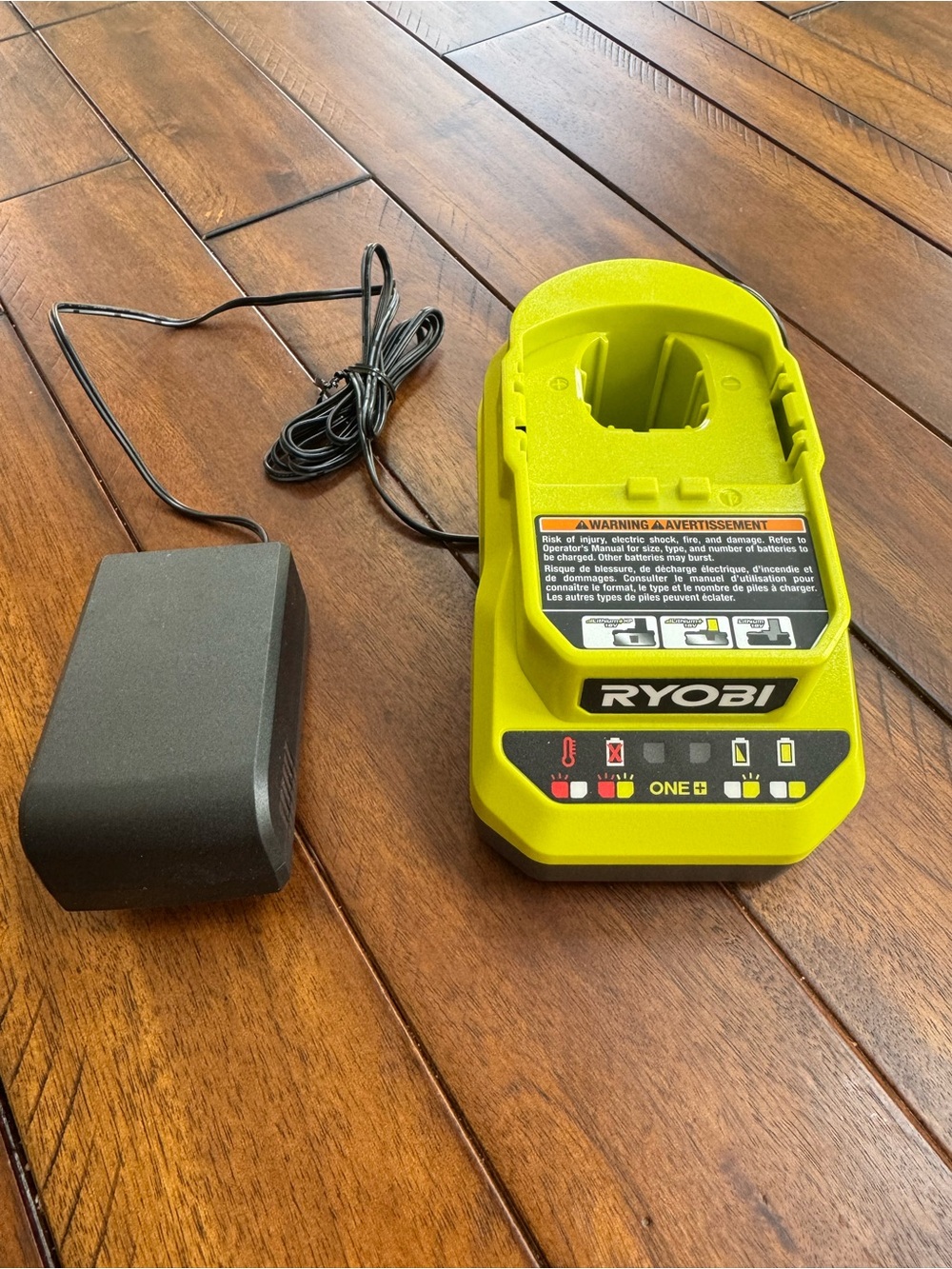 RYOBI ONE+ Fast Charger in Bright Green